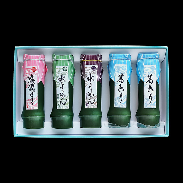 竹水羊羹3本　竹・葛きり2本セット