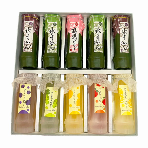 竹水羊羹+フルーツゼリー　詰め合わせギフト